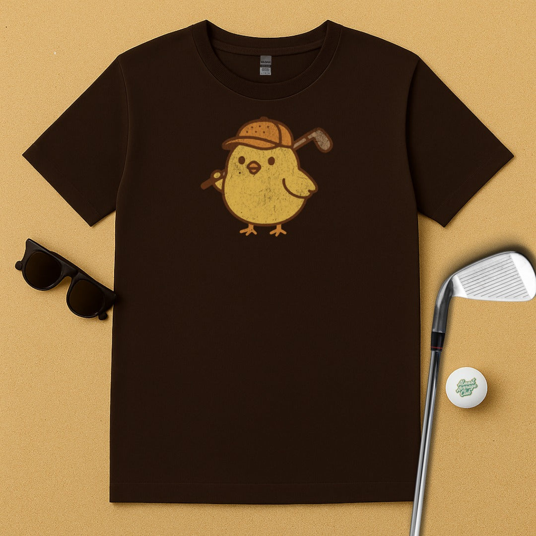 Golf Playing Cute Chick Printed T-shirt product type