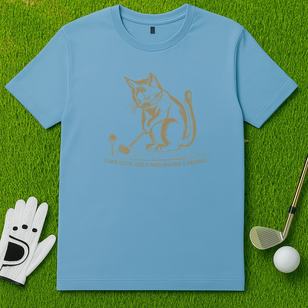 I Like Cats Golf and Maybe 3 People T-shirt product