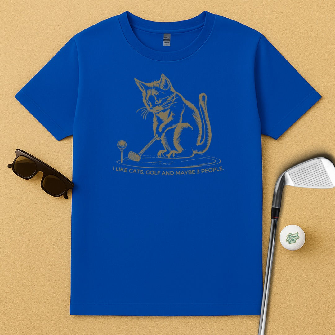 I Like Cats Golf and Maybe 3 People Cat T-Shirt product type