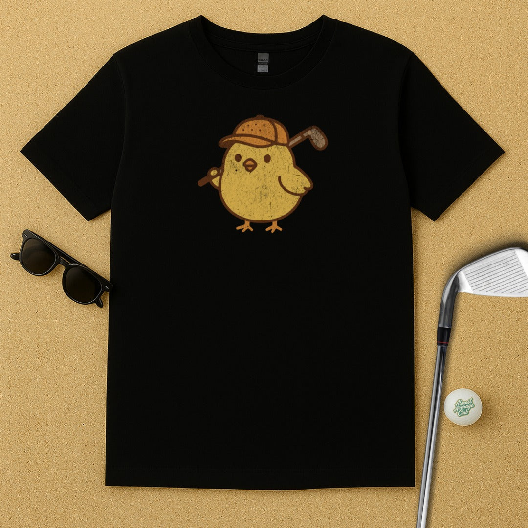 Adorable Golfing Chick Graphic Tee Shirt product type