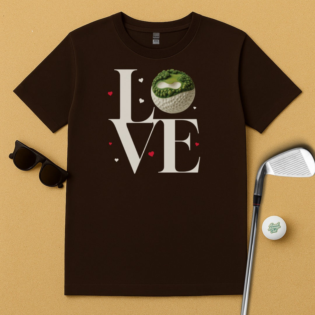 Love Golf Design Trendy Short Sleeve Shirt product type