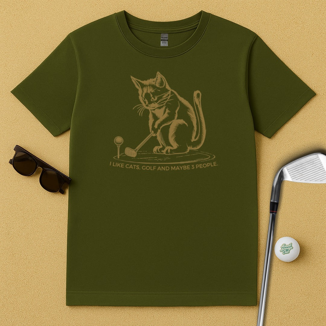 I Like Cats Golf And Maybe 3 People T-shirt product type