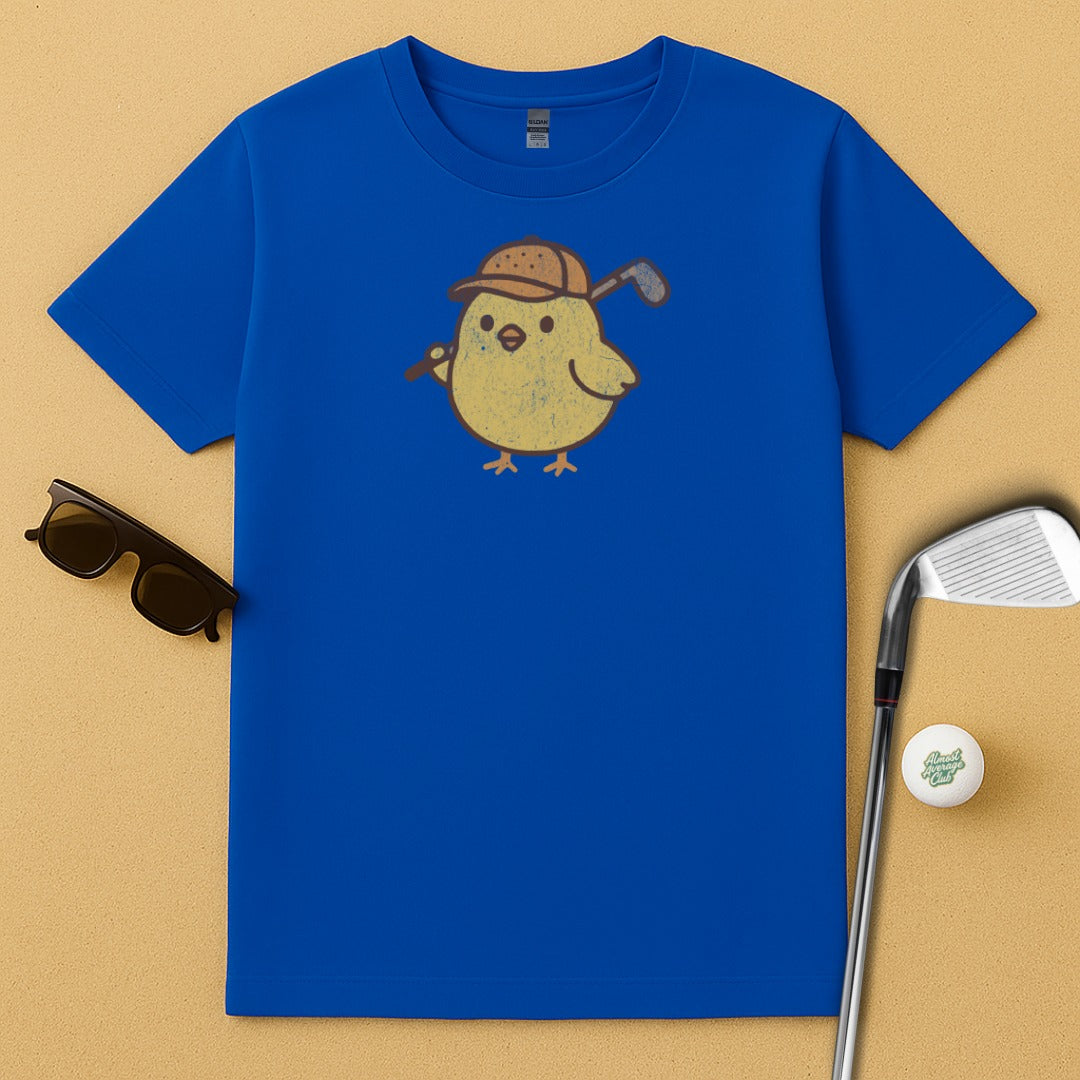 Golfing Chick With Cap Cute Blue T-shirt product type