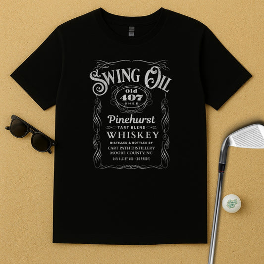 Swing Oil Old Shed Pinehurst Whiskey T-Shirt product